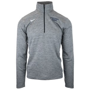 Men's Nike Utah State Aggies 1/4 Zip gray